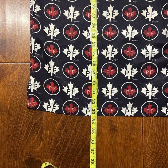 Phat Farm Vintage Y2K Maple Leaf AOP Button Front Navy White Shirt Mens Size 3XL - Picture 9 of 9